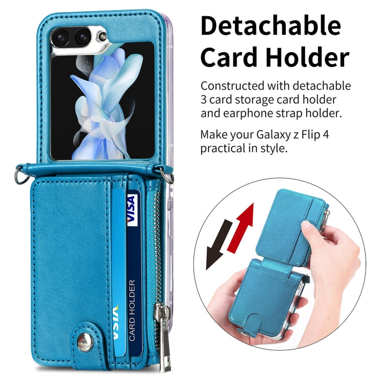 For Samsung Galaxy Z Flip7 FE / Flip6 Crossbody 2-in-1 Wallet Leather Phone Case