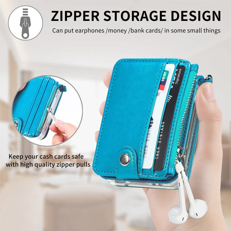 For Samsung Galaxy Z Flip7 FE / Flip6 Crossbody 2-in-1 Wallet Leather Phone Case