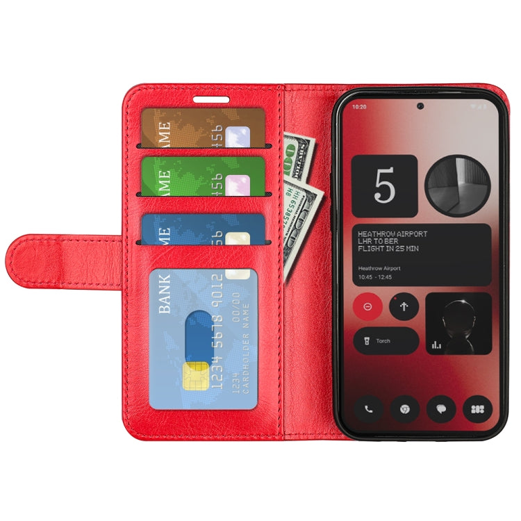 For Nothing Phone 2a R64 Texture Horizontal Flip Leather Phone Case