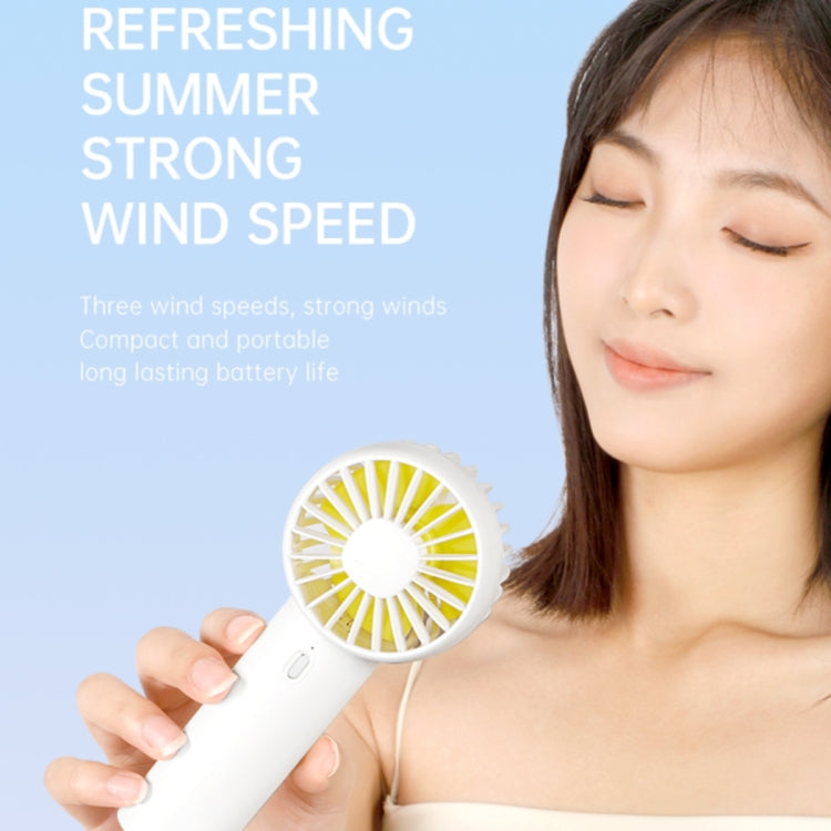 F10 3 Wind Speed Rechargeable Summer Cooling Fan Mini Handheld Fan Cooler