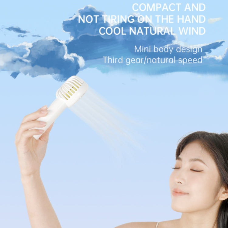 F10 3 Wind Speed Rechargeable Summer Cooling Fan Mini Handheld Fan Cooler