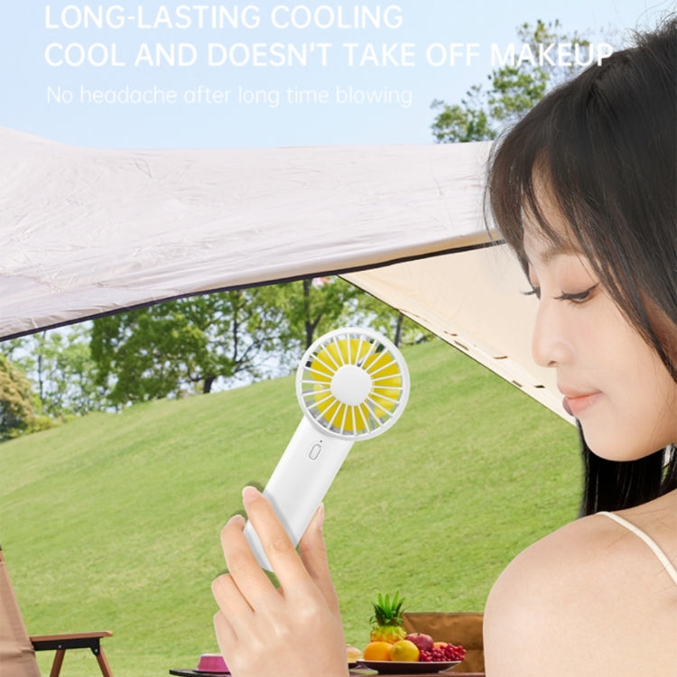F10 3 Wind Speed Rechargeable Summer Cooling Fan Mini Handheld Fan Cooler