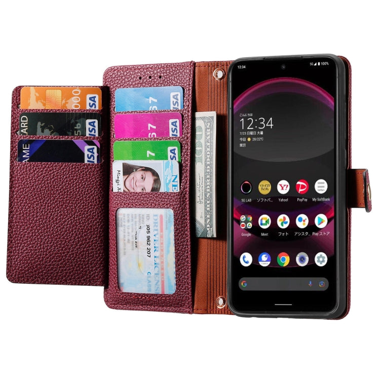 For Sharp Aquos R8 Pro Love Zipper Lanyard Leather Phone Case
