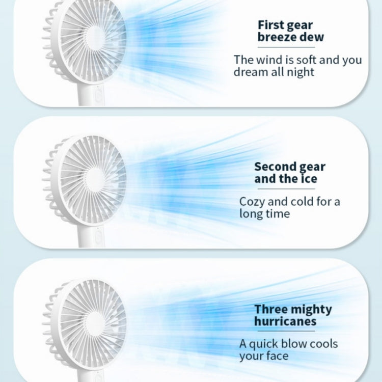 F35 With Hanging Hole Rechargeable Cooling Fan Powerful Handheld Fan 1200mAh Desk Fan