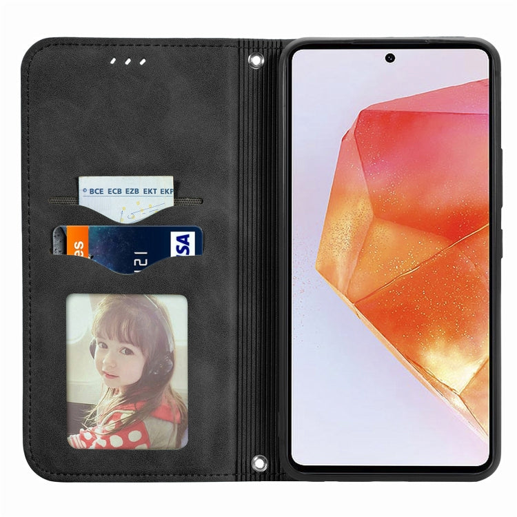 For Samsung Galaxy C55 Retro Skin Feel Magnetic Leather Phone Case