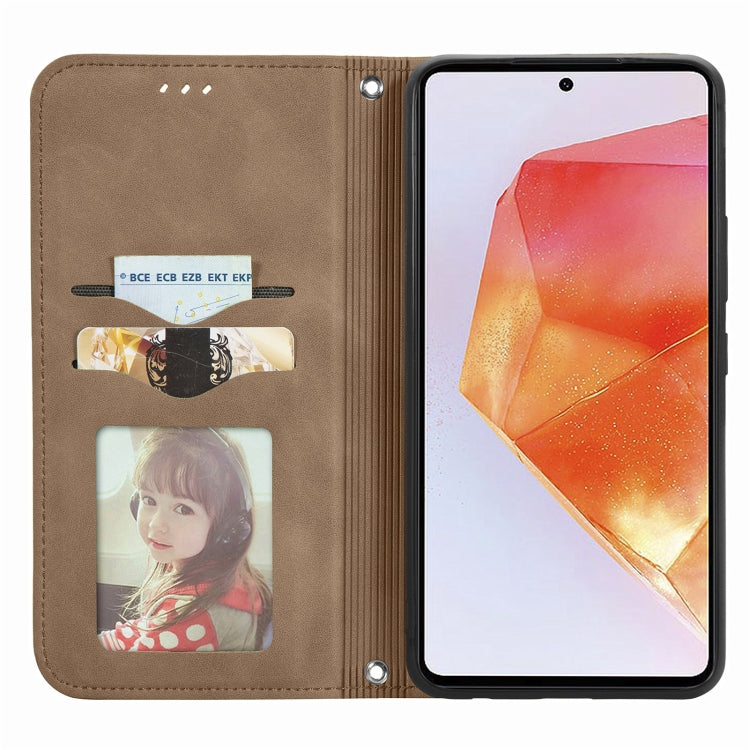 For Samsung Galaxy C55 Retro Skin Feel Magnetic Leather Phone Case