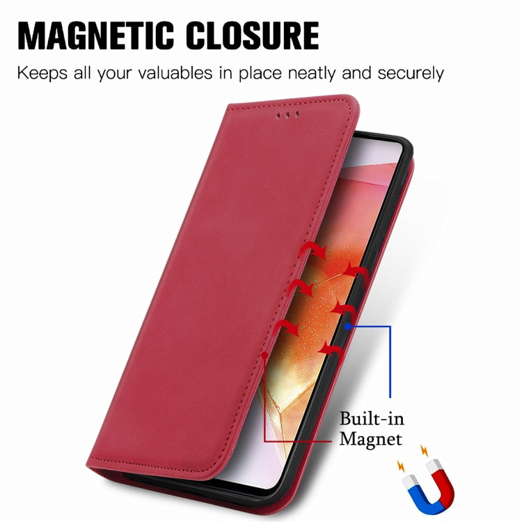 For Samsung Galaxy C55 Retro Skin Feel Magnetic Leather Phone Case