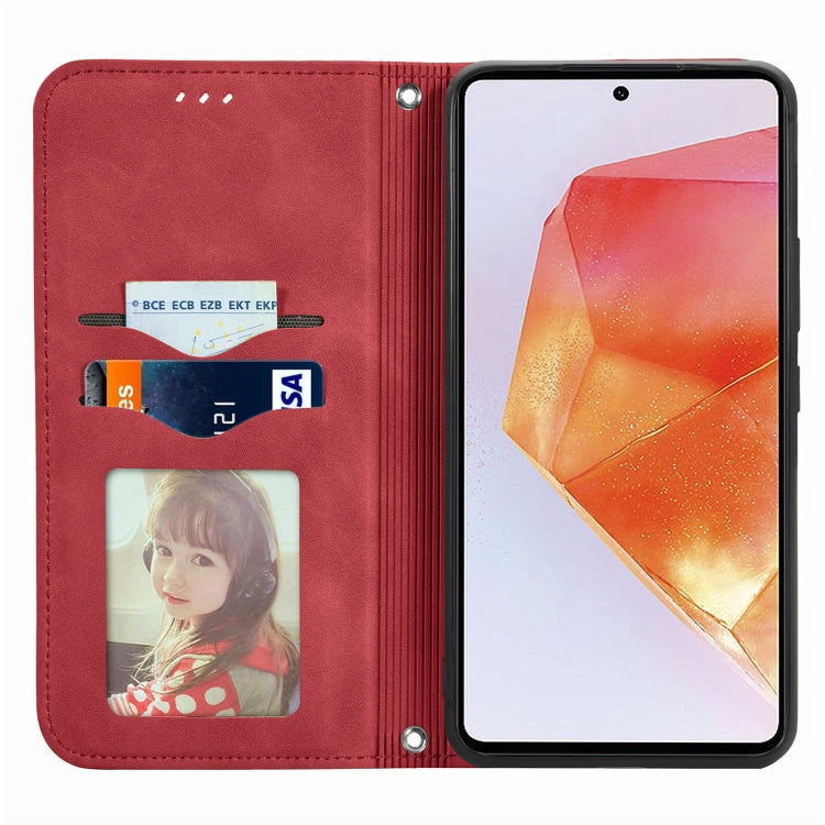For Samsung Galaxy C55 Retro Skin Feel Magnetic Leather Phone Case