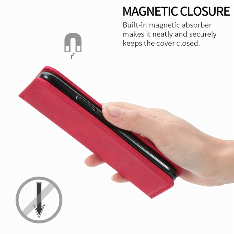 For Samsung Galaxy C55 Retro Skin Feel Magnetic Leather Phone Case
