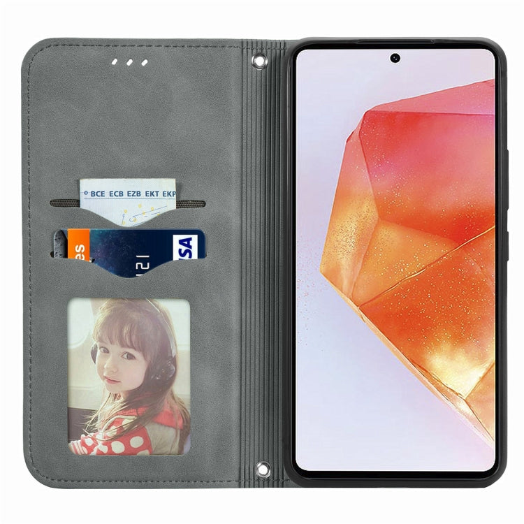 For Samsung Galaxy C55 Retro Skin Feel Magnetic Leather Phone Case