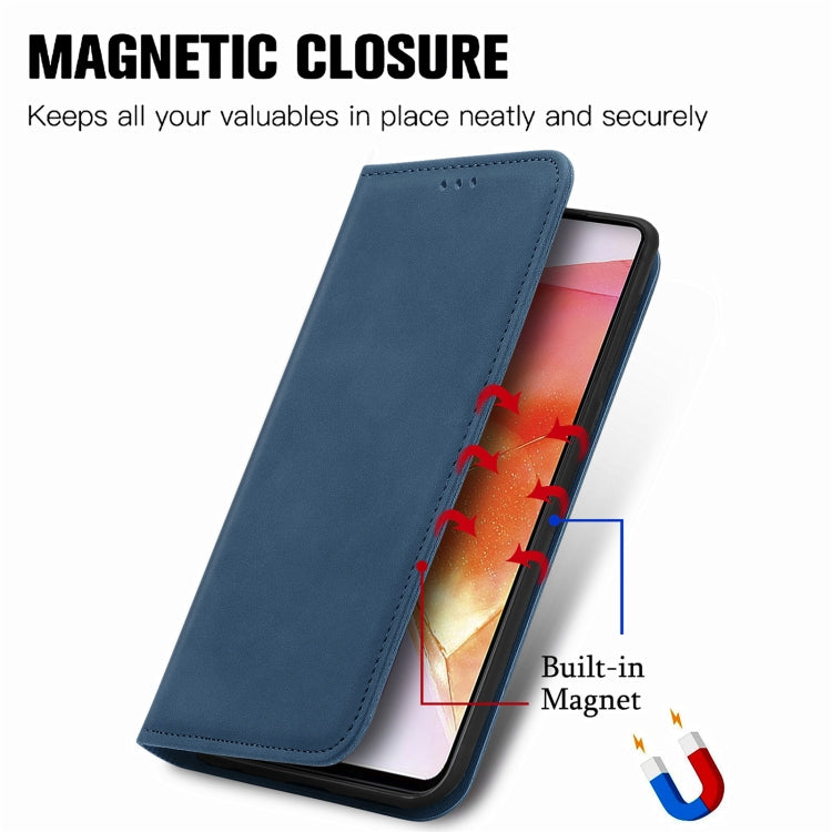 For Samsung Galaxy C55 Retro Skin Feel Magnetic Leather Phone Case