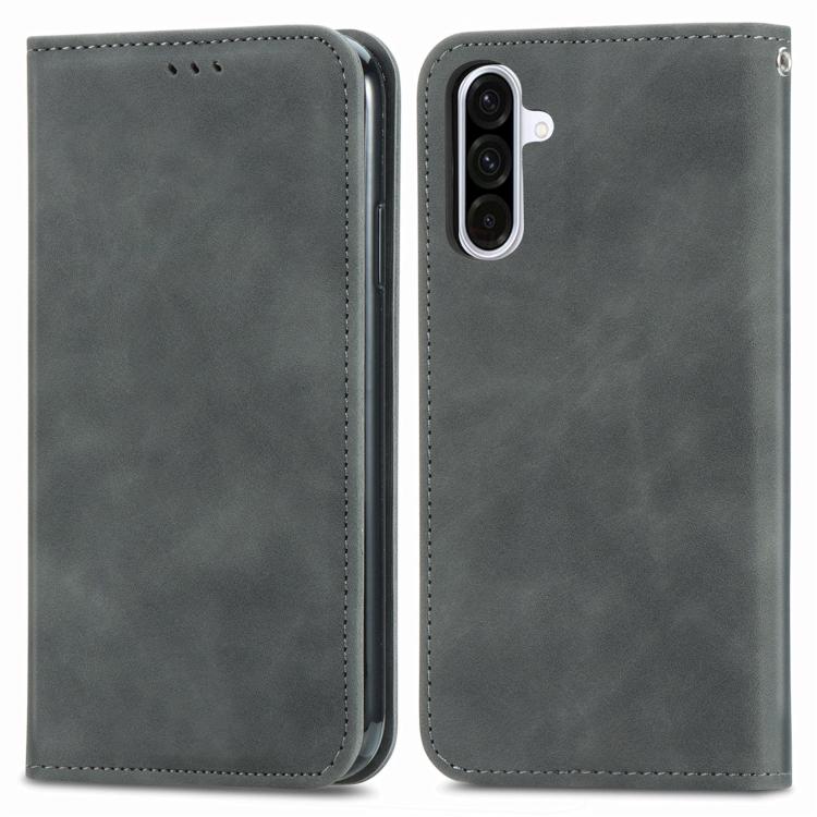 For Samsung Galaxy A36 5G Retro Skin Feel Magnetic Leather Phone Case