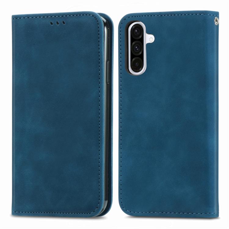 For Samsung Galaxy A56 5G Retro Skin Feel Magnetic Leather Phone Case