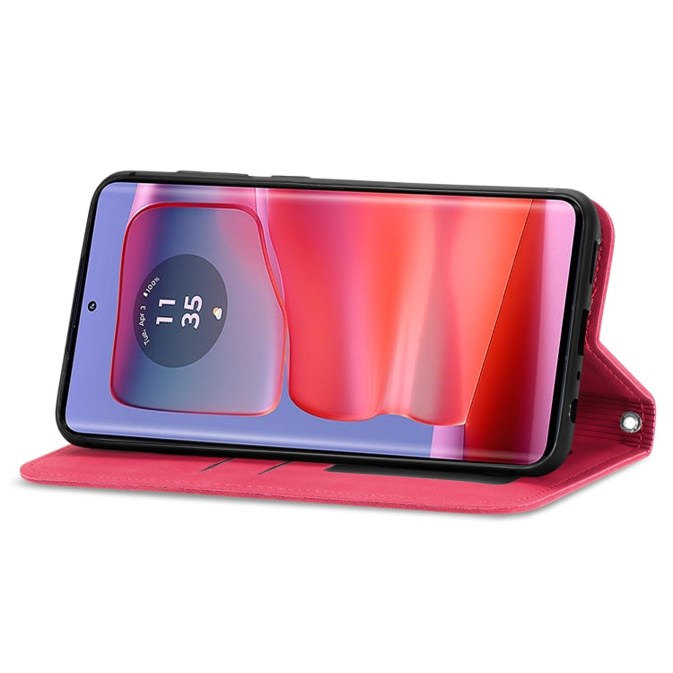 For Motorola Moto Edge 50 Fusion Retro Skin Feel Magnetic Flip Leather Phone Case