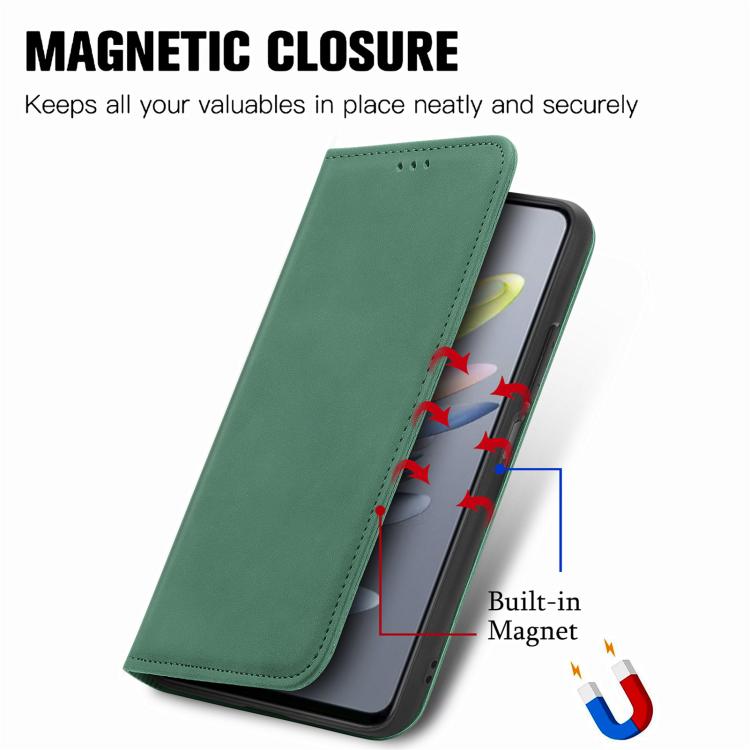 For Motorola Moto G 2025 Retro Skin Feel Magnetic Flip Leather Phone Case