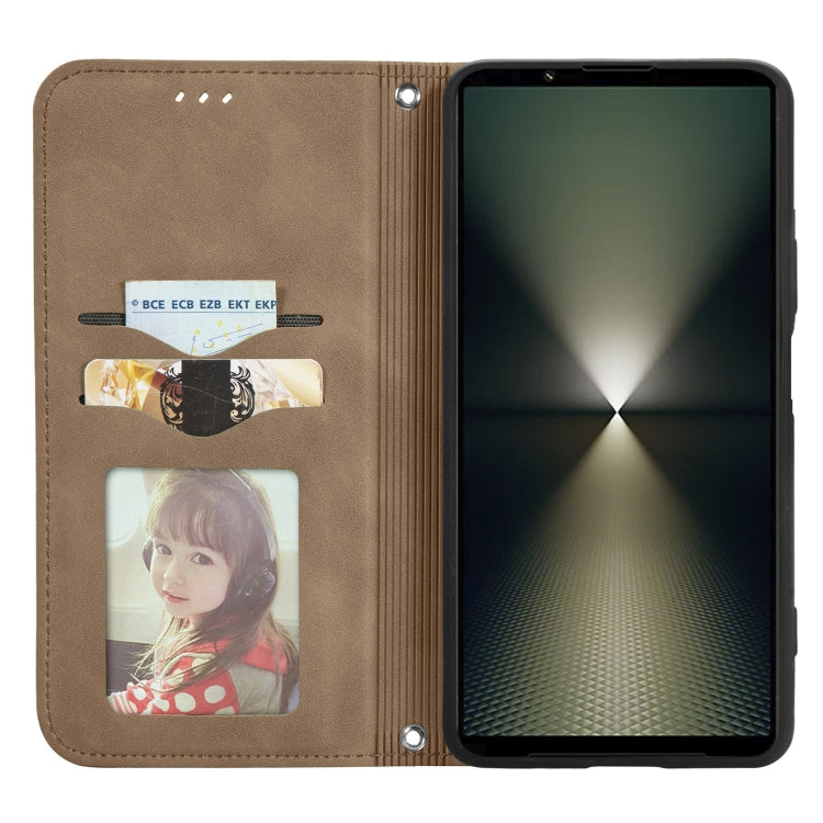 For Sony Xperia 1 VI Retro Skin Feel Magnetic Leather Phone Case
