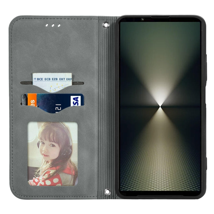 For Sony Xperia 1 VI Retro Skin Feel Magnetic Leather Phone Case