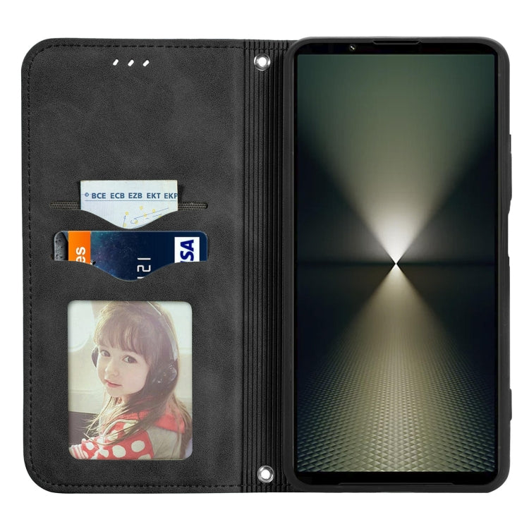 For Sony Xperia 10 VI Retro Skin Feel Magnetic Leather Phone Case