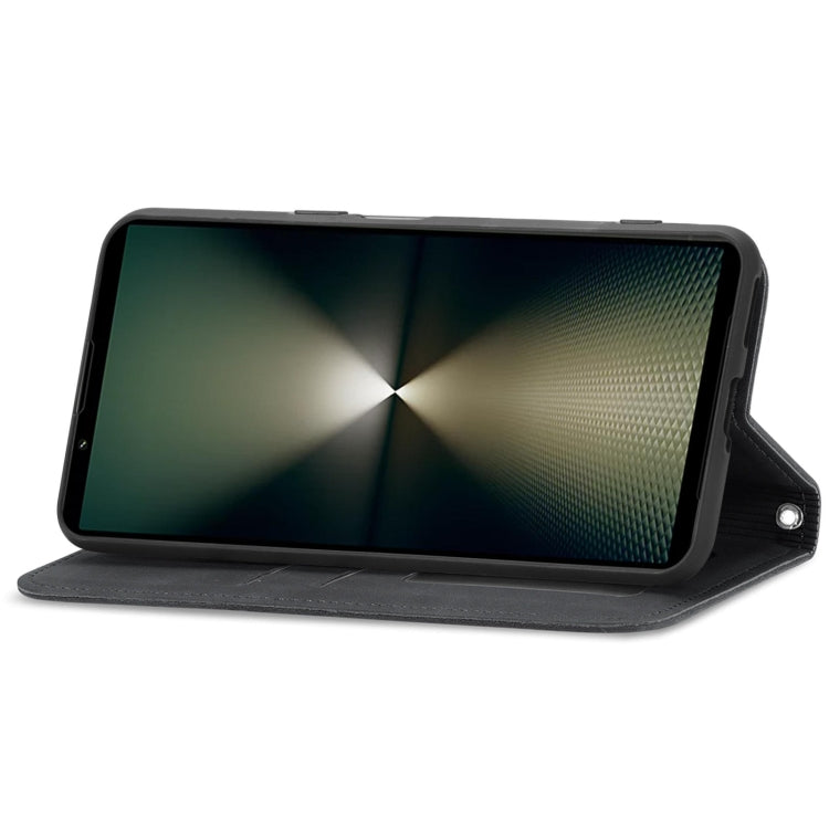 For Sony Xperia 10 VI Retro Skin Feel Magnetic Leather Phone Case