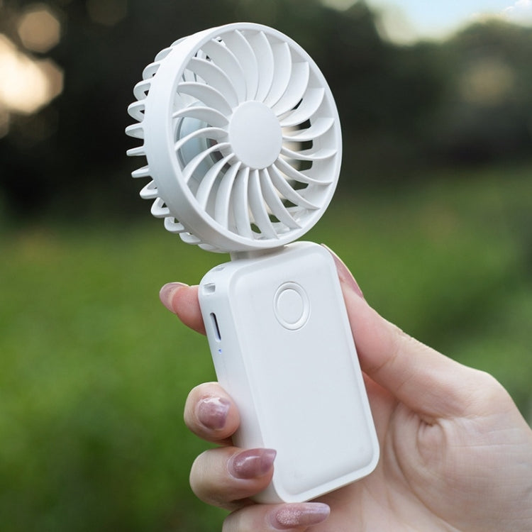 F458 With Neck Rope Summer 3 Speeds Adjustable Foldable Mini Handheld Fan