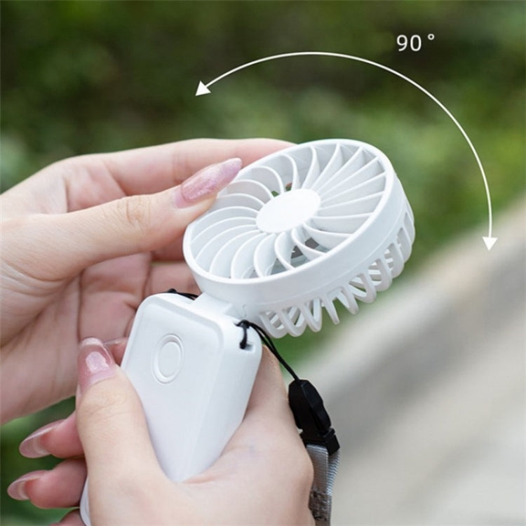 F458 With Neck Rope Summer 3 Speeds Adjustable Foldable Mini Handheld Fan