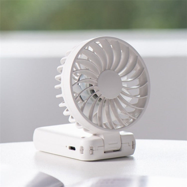 F458 With Neck Rope Summer 3 Speeds Adjustable Foldable Mini Handheld Fan