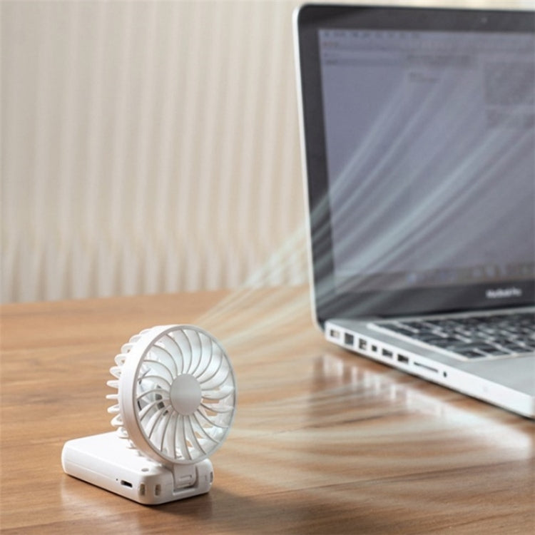 F458 With Neck Rope Summer 3 Speeds Adjustable Foldable Mini Handheld Fan