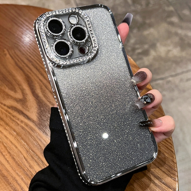 For iPhone 15 Pro Diamond Gradient Glitter TPU Phone Case