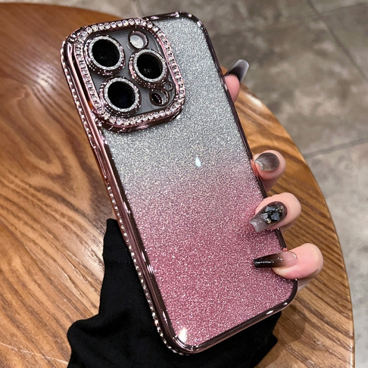 For iPhone 13 Pro Max Diamond Gradient Glitter TPU Phone Case