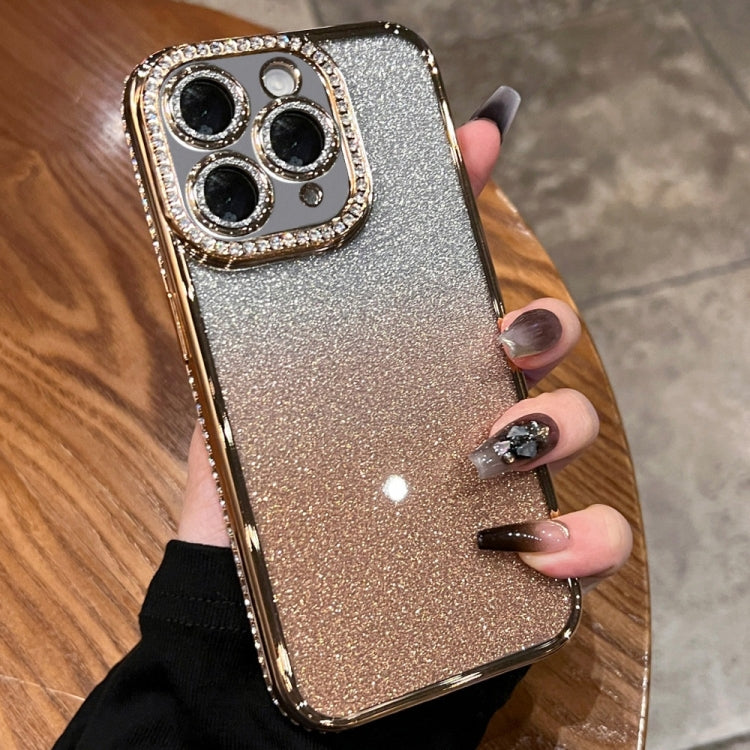For iPhone 11 Pro Max Diamond Gradient Glitter TPU Phone Case