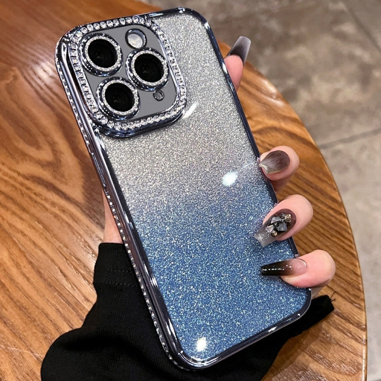 For iPhone 11 Pro Max Diamond Gradient Glitter TPU Phone Case