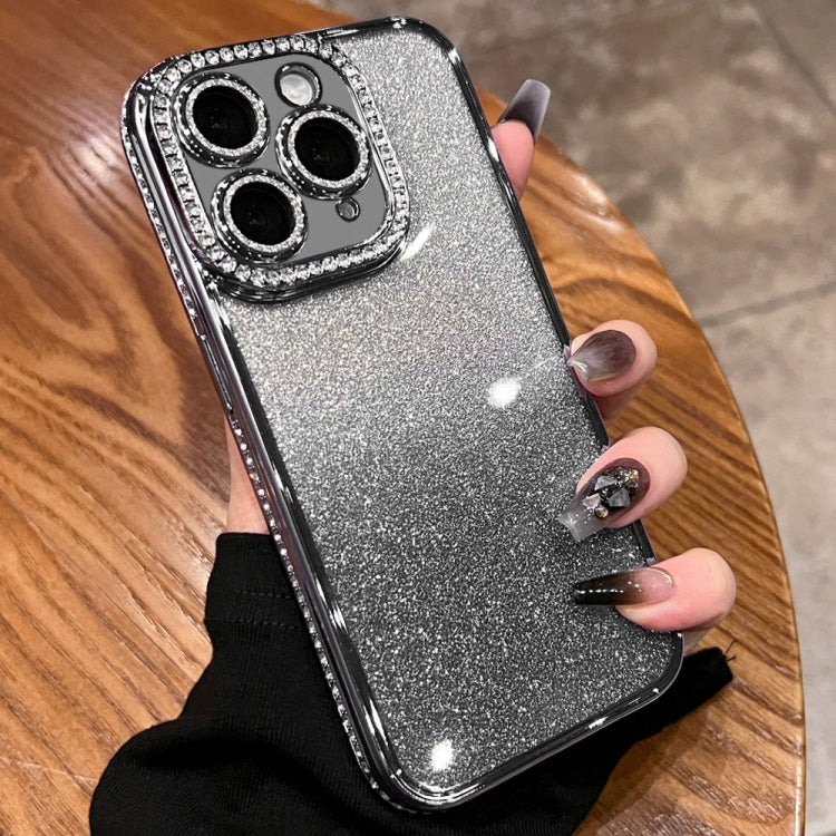 For iPhone 11 Pro Max Diamond Gradient Glitter TPU Phone Case