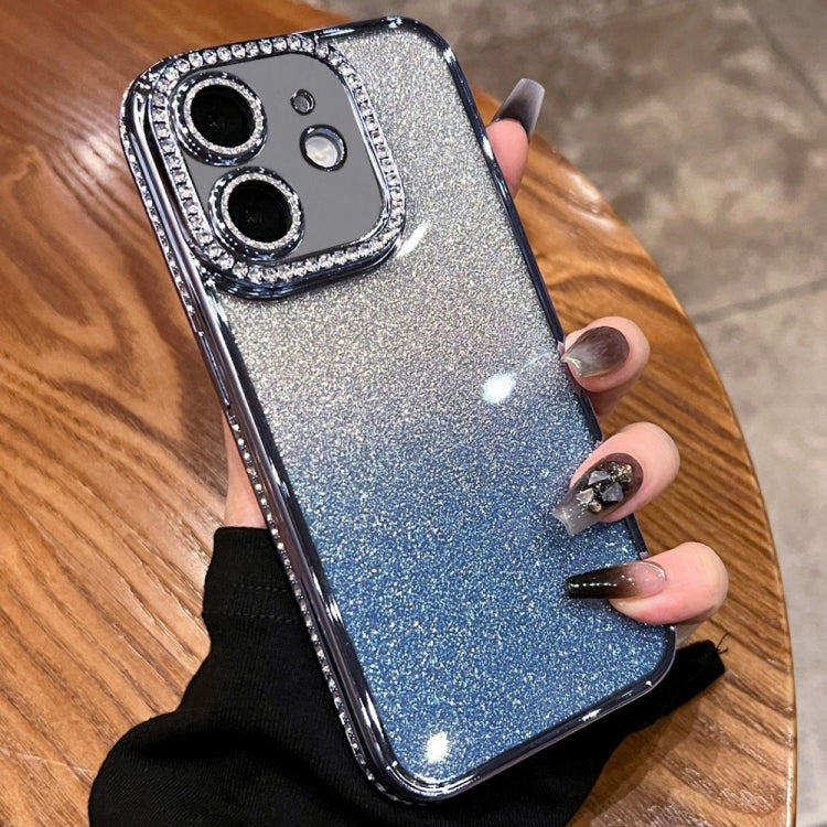 For iPhone  11 Diamond Gradient Glitter TPU Phone Case