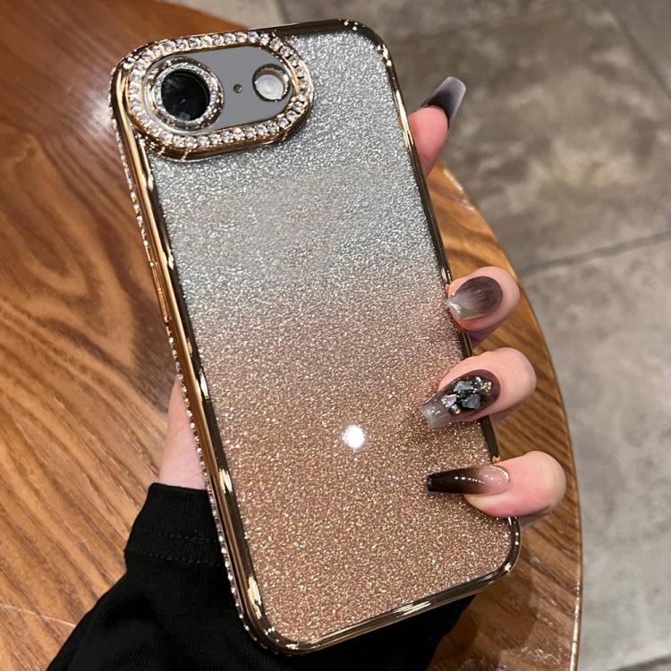For iPhone 17e / 16e Diamond Gradient Glitter TPU Phone Case