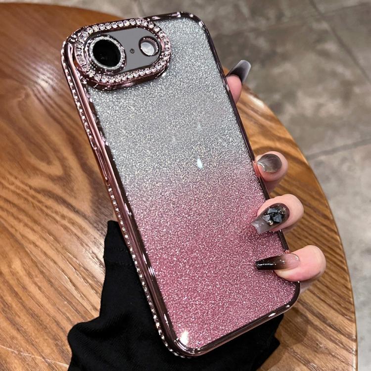 For iPhone 17e / 16e Diamond Gradient Glitter TPU Phone Case