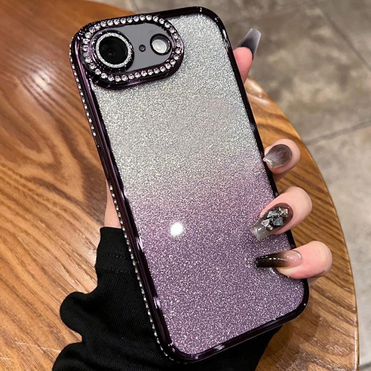 For iPhone 17e / 16e Diamond Gradient Glitter TPU Phone Case