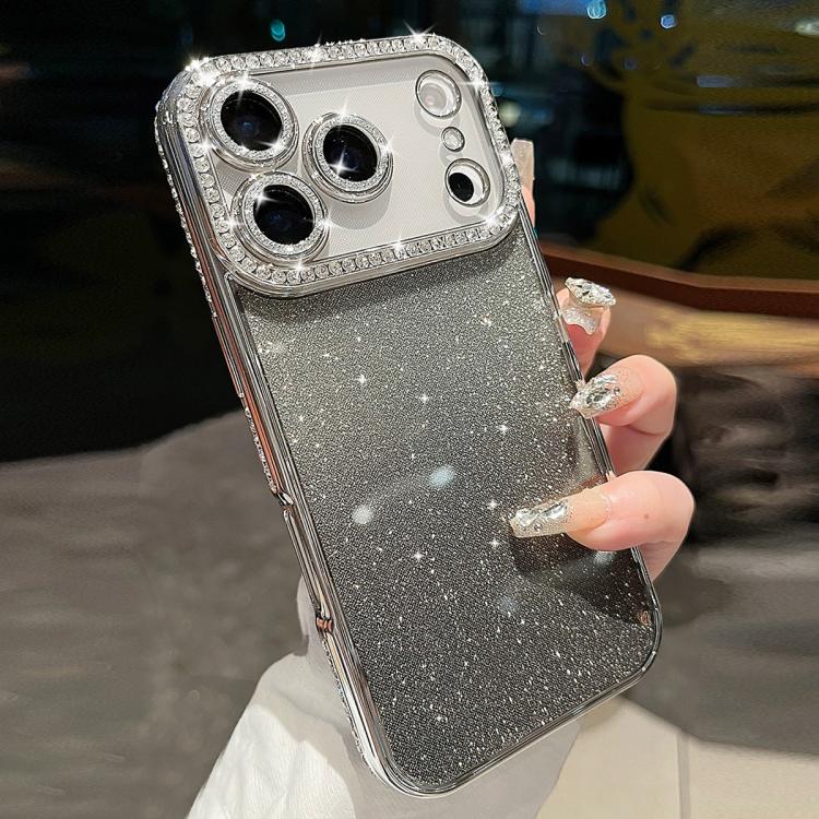 For iPhone 17 Pro Diamond Gradient Glitter TPU Phone Case