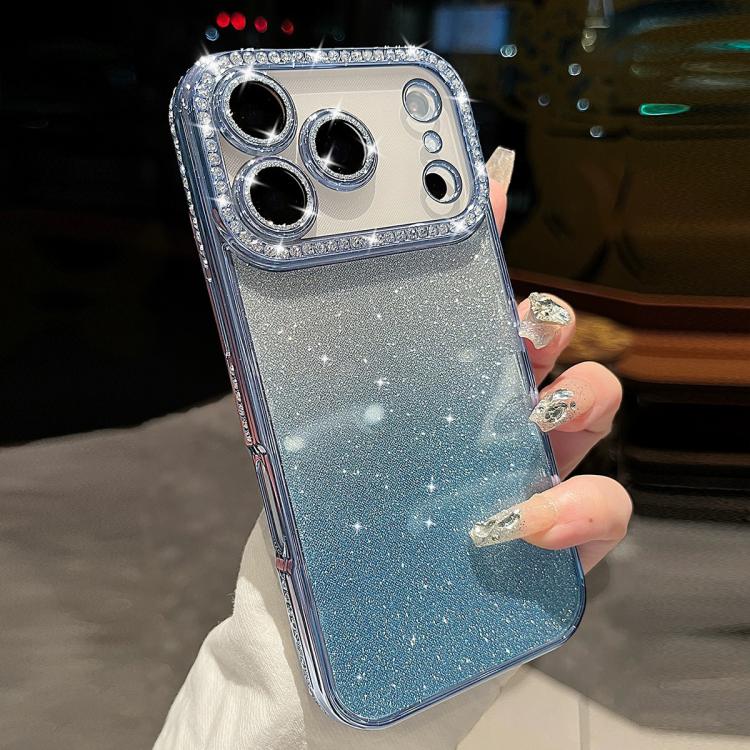 For iPhone 17 Pro Diamond Gradient Glitter TPU Phone Case