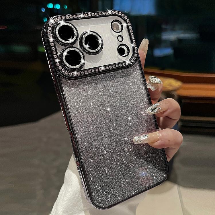 For iPhone 17 Pro Diamond Gradient Glitter TPU Phone Case