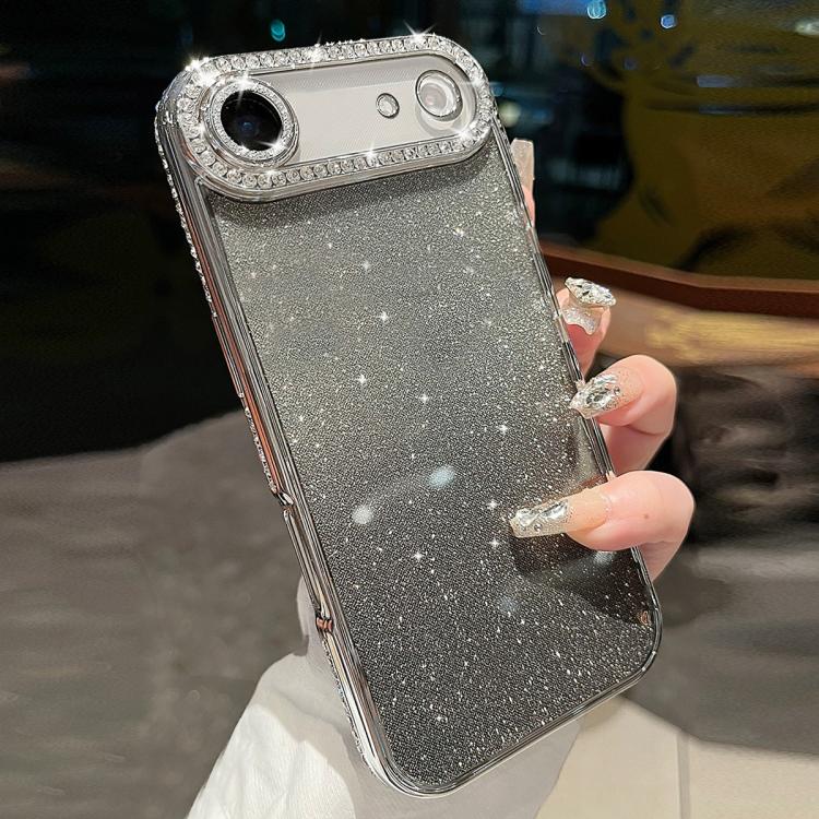 For iPhone Air Diamond Gradient Glitter TPU Phone Case