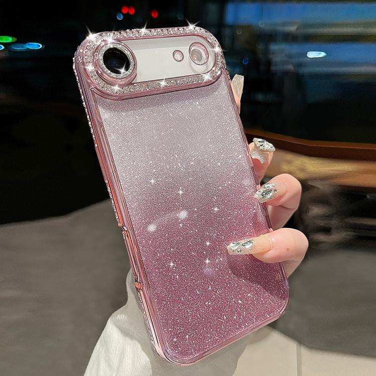 For iPhone Air Diamond Gradient Glitter TPU Phone Case