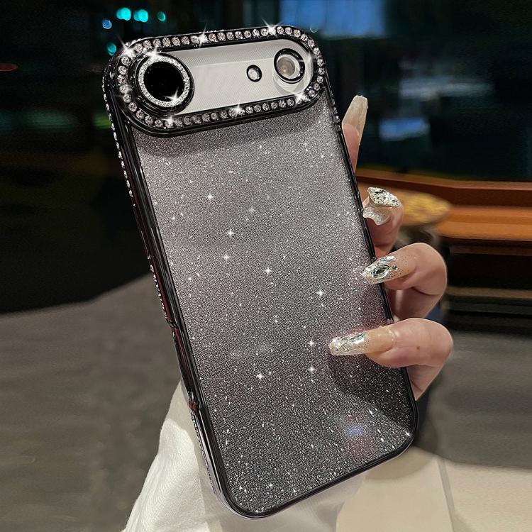 For iPhone Air Diamond Gradient Glitter TPU Phone Case