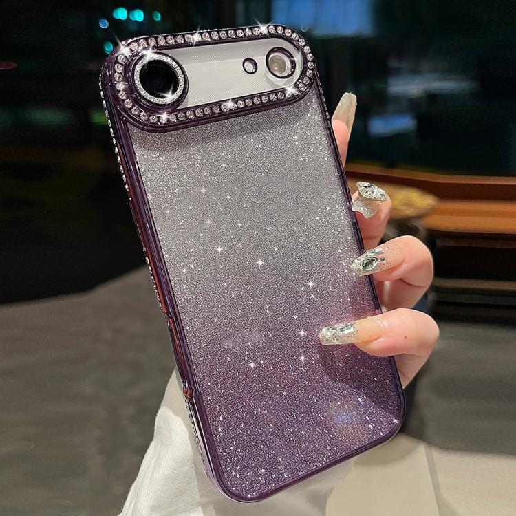 For iPhone Air Diamond Gradient Glitter TPU Phone Case