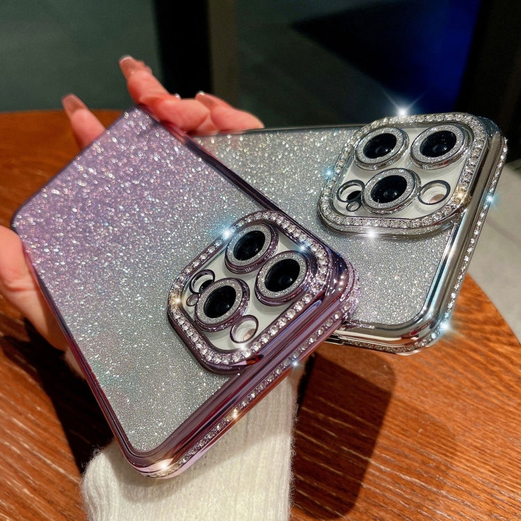 For iPhone 13 Pro Diamond Gradient Glitter TPU Phone Case