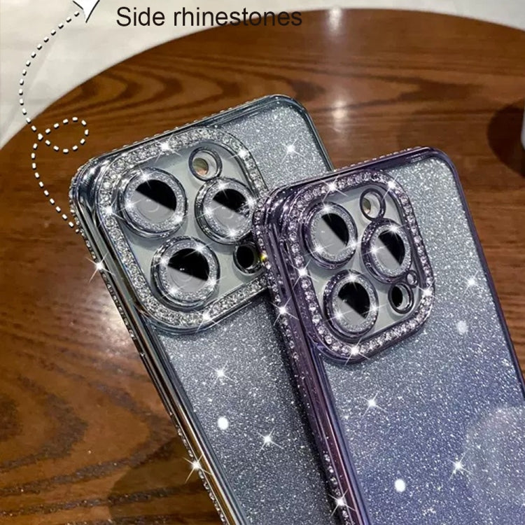 For iPhone 17 Diamond Gradient Glitter TPU Phone Case