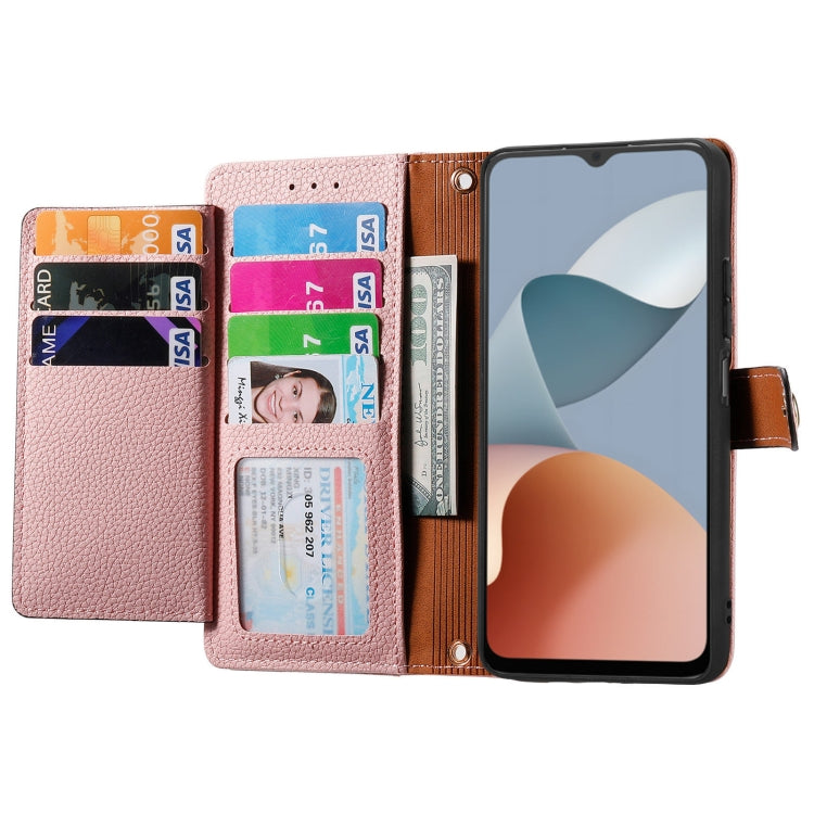 For ZTE Blade A34 Love Zipper Lanyard Leather Phone Case