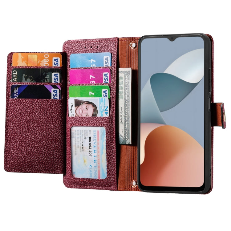 For ZTE Blade A34 Love Zipper Lanyard Leather Phone Case