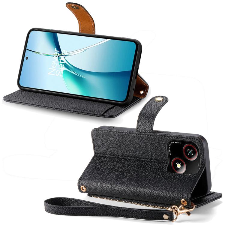 For ZTE Blade A35e 4G Love Zipper Lanyard Leather Phone Case