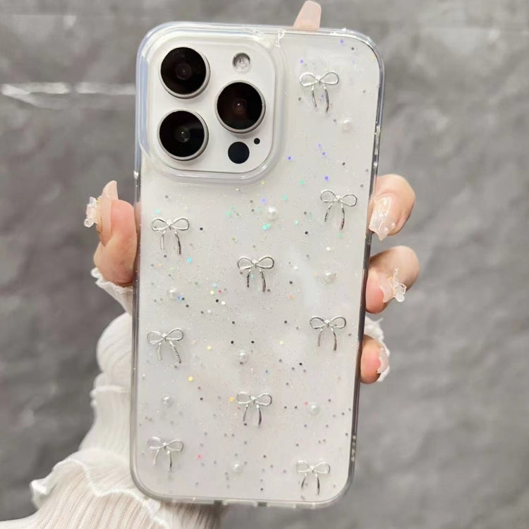 For iPhone 15 Pro Max Small Fresh Bow TPU Phone Case