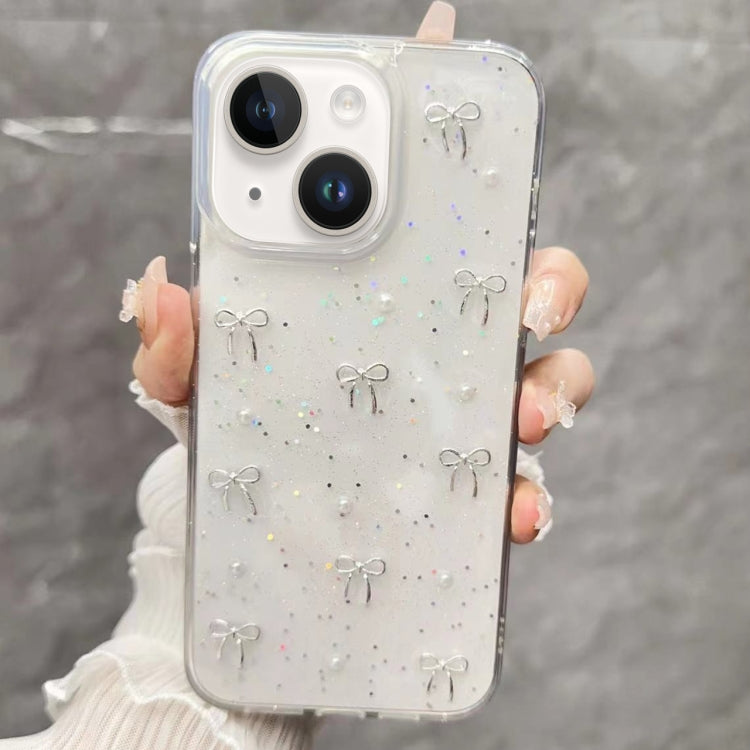 For iPhone 15 Small Fresh Bow TPU Phone Case